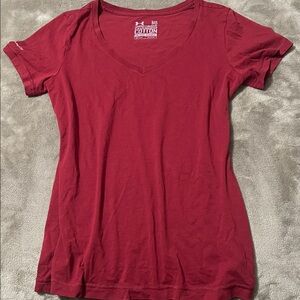 Under Armour Women's Crimson V-Neck Tee